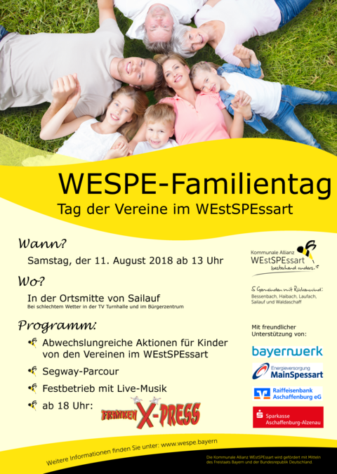 Plakat WESPE-Familientag 2018