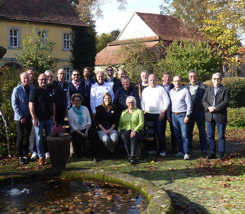 Teilnehmer des Evaluierungsseminars im Oktober 2022 in Klosterlangheim